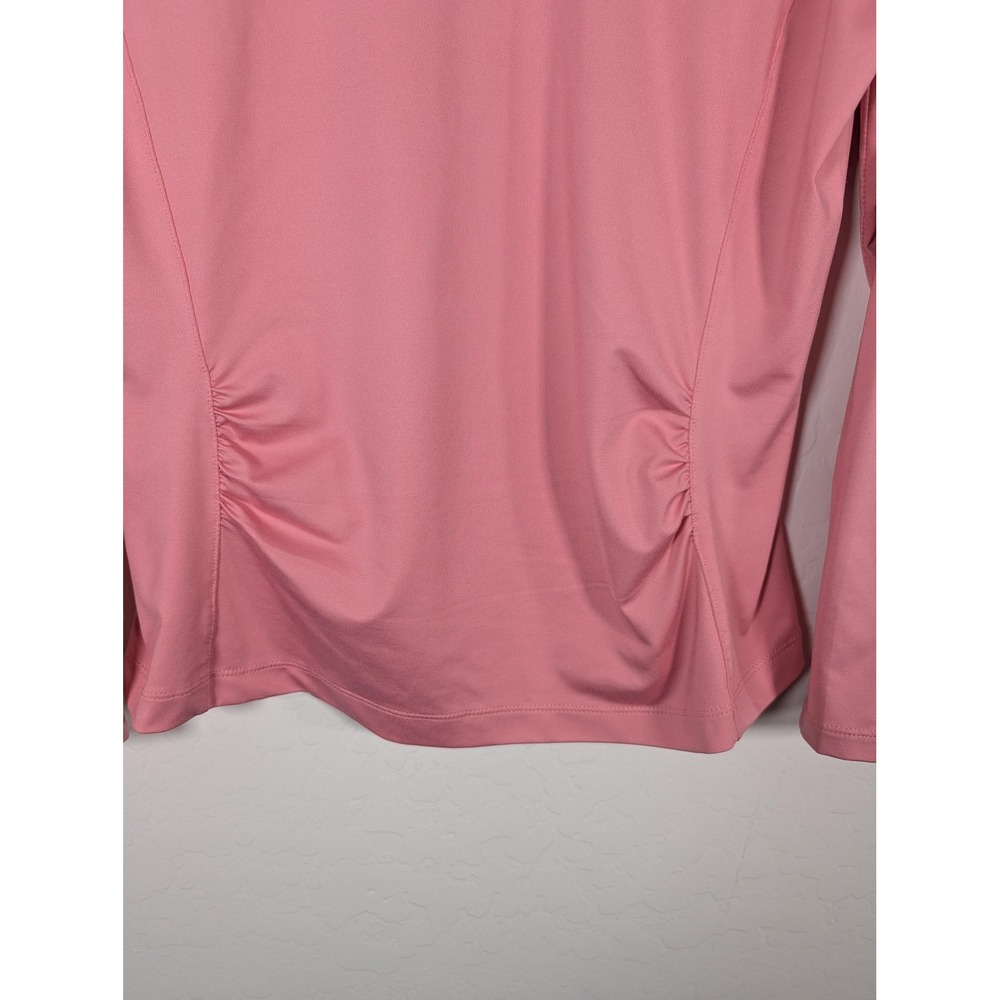 Tail Pullover Womens Medium Pink Quarter Zip Long Sleeve‎ Golf Athletic Stretch - Picture 4 of 12